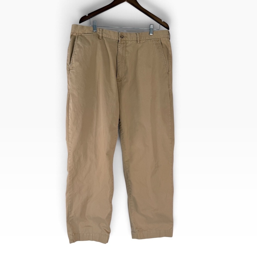 Polo Ralph Lauren Classic Chino Mens 38x30 Tan Khaki Cotton Twill Straight Pants